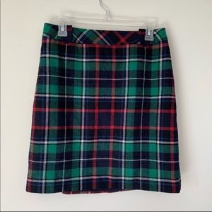 NWT Talbots Plaid Wool Blend Skirt
